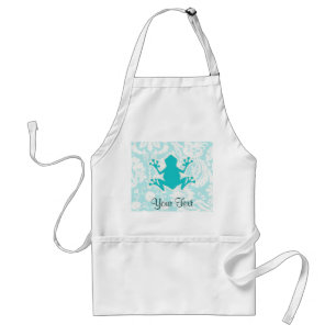 Teal Frog Standard Apron