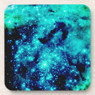 Teal Galaxy Coaster