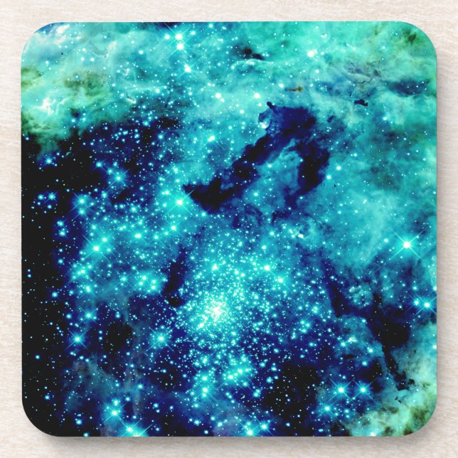 Teal Galaxy Coaster (Front)