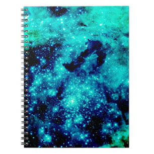 Teal Galaxy Notebook