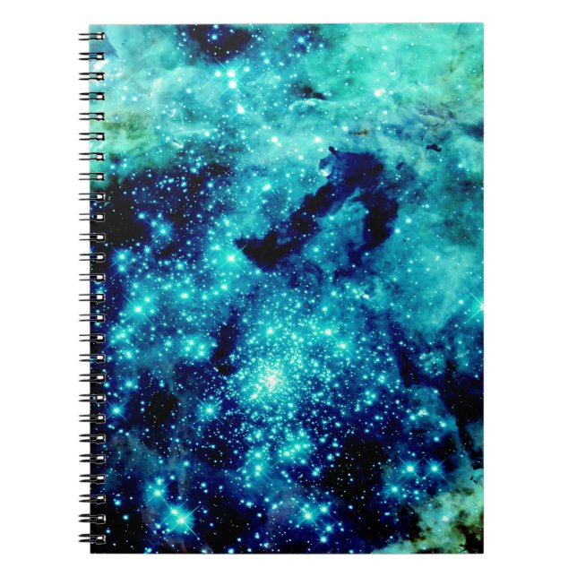 Teal Galaxy Notebook (Front)