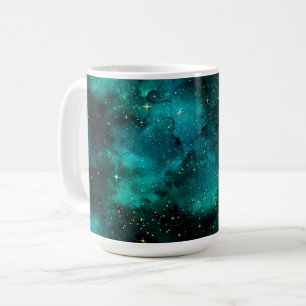 Teal Galaxy Series Design 1  Coffee Mug