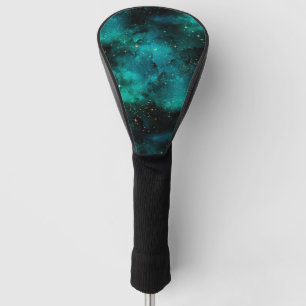 Teal Galaxy Series Design 1 Golf Head Cover