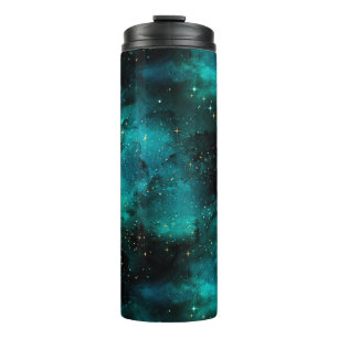 Teal Galaxy Series Design 1 Thermal Tumbler