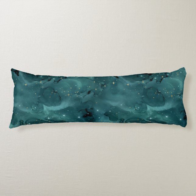 Teal Galaxy Series Design 2 Body Cushion (Front)