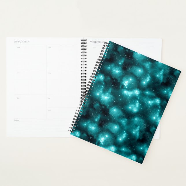 Teal Galaxy Series Design 3 Planner (Display)