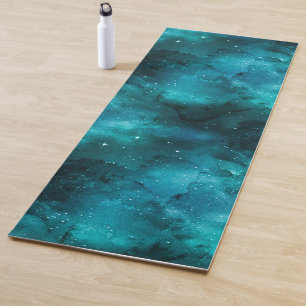 Teal Galaxy Series Design 7 Yoga Mat