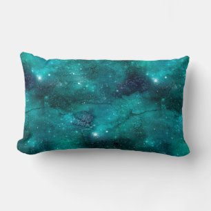 Teal Galaxy Series Design 8 Lumbar Cushion