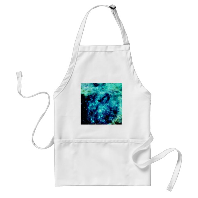 Teal Galaxy Standard Apron (Front)