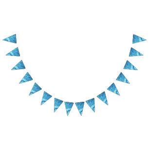 Teal Geode Bunting