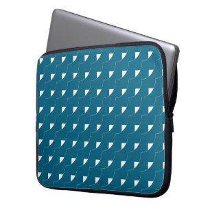 Teal Geometric  Laptop Sleeve