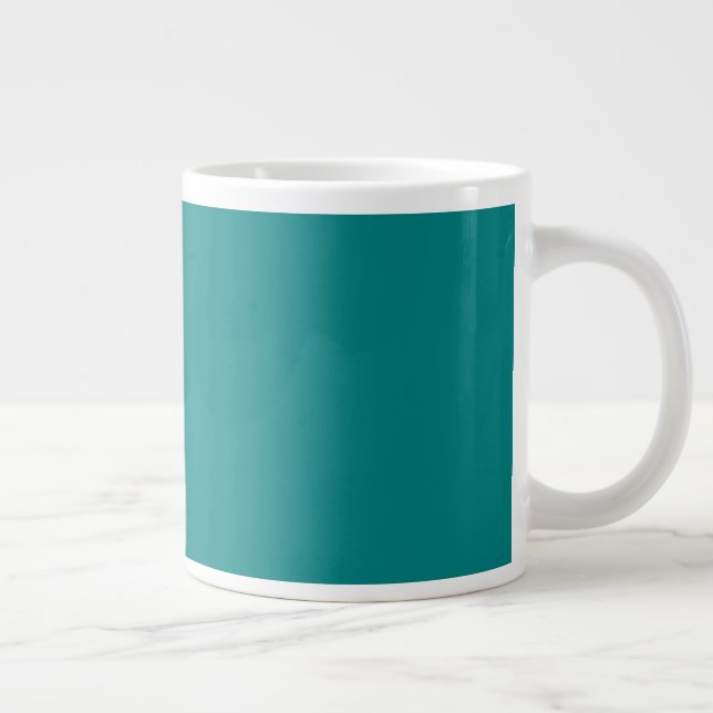Teal GIANT Coffee Mug (Right)