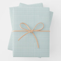 Teal gingham cute simple classic checks
