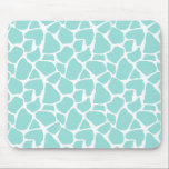 Teal Giraffe Print Mousepad<br><div class="desc">Giraffe print custom mouse pad</div>