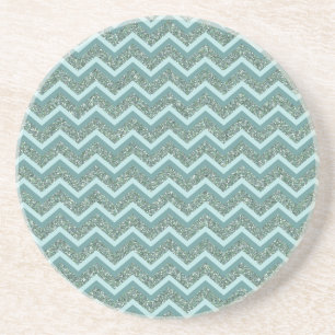 Teal Glitter Coaster