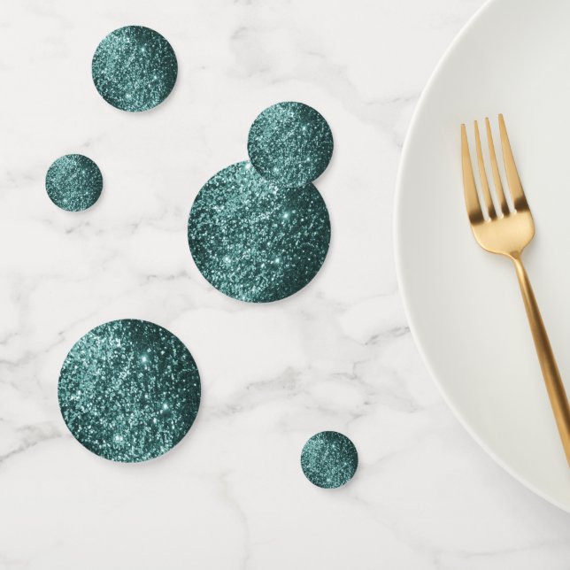 Teal Glitter Confetti (Group)