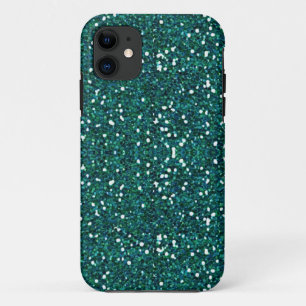 teal glitter iphone 5 case