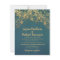 Teal Gold Sparkle Glitter String Lights Wedding