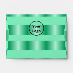 Teal gradient business pattern envelope