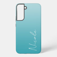 Teal Gradient Handwriting Script Personalised