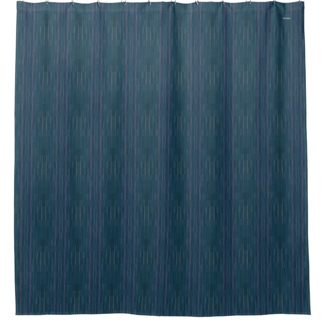 Teal Gradient Shower Curtain  HAMbWG (Front)