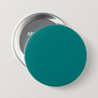 Teal Green 008080 Colour - Option to Add a Name 7.5 Cm Round Badge