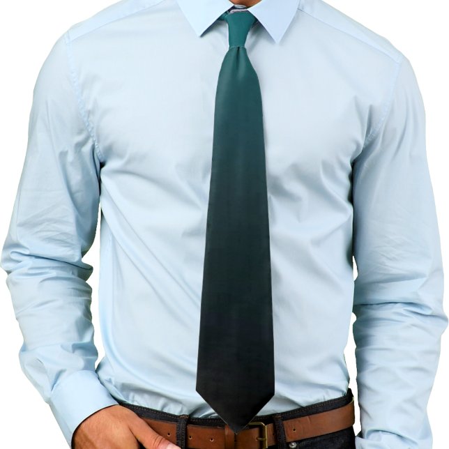 Teal Green and Black Gradient Ombre Tie (Creator Uploaded)
