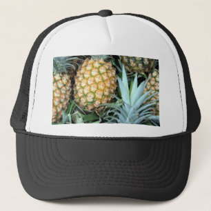 Teal, Green and Golden Hawaiian Pineapples Trucker Hat