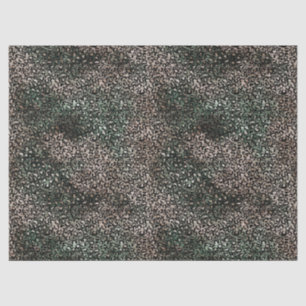 Teal Green Brown Leopard Print Tissue Paper