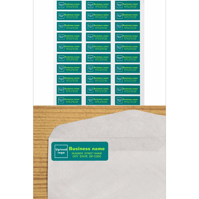 Teal Green Business Return Address Labels (Creator Uploaded)