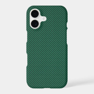 Teal Green Carbon Fibre Print