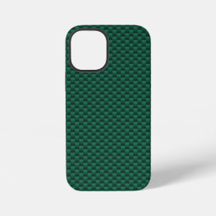 Teal Green Carbon Fibre Style Print iPhone 12 Mini Case