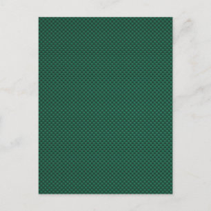 Teal Green Carbon Fibre Style Print Postcard