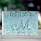 Teal Green Elegant Wedding Reception Monogram