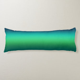 Teal Green Gradient Abstract Background Modern Body Cushion