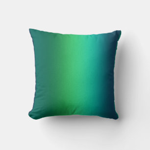 Teal Green Gradient Abstract Background Modern Cushion