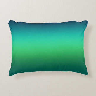 Teal Green Gradient Abstract Background Modern Decorative Cushion
