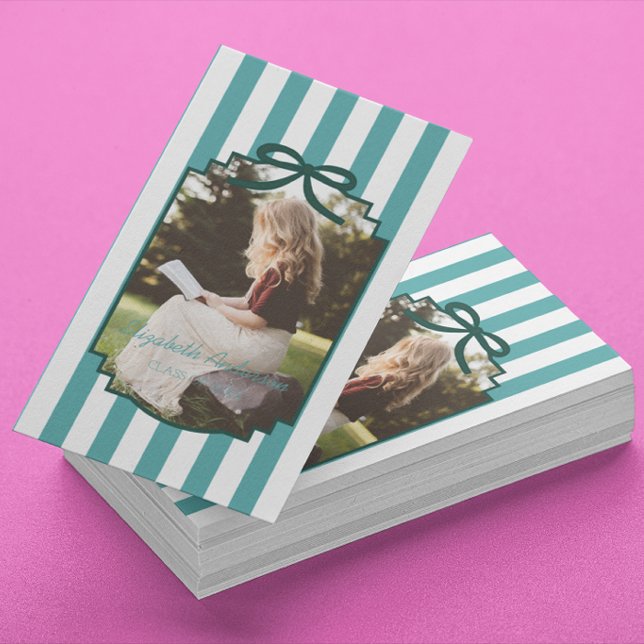 Teal Green Graduation Name Card (Creator Uploaded)