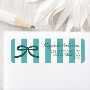 Teal Green Graduation Return Address Label