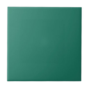 Teal Green Matches Fractal Pattern 2: Ceramic Tile