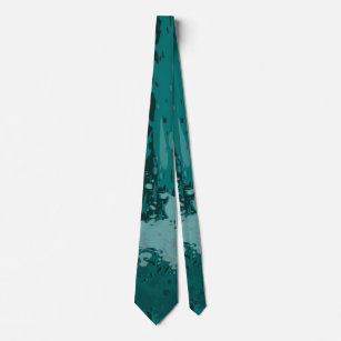 Teal Green Paint Splatter Party Gift - Tie
