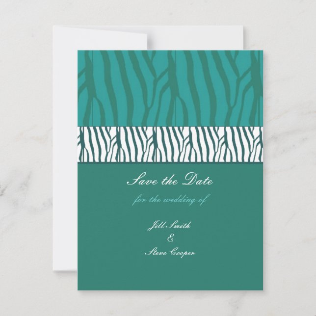 Teal Green Save the Date (Front)