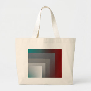 teal grey burgundy large tote bag