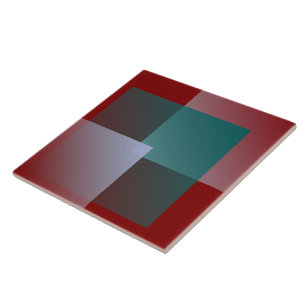 teal grey burgundy squares ceramic tile