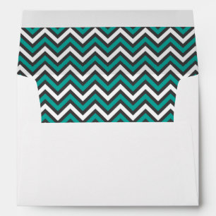 Teal & Grey Chevron - Envelope