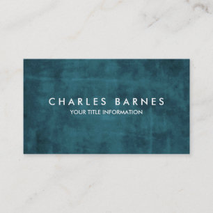 Teal Grunge Business Card
