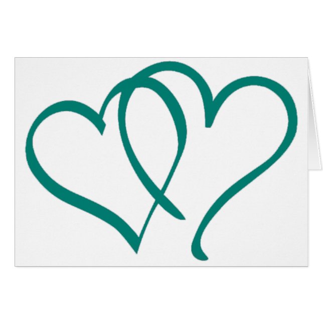 Teal Hearts (Front Horizontal)
