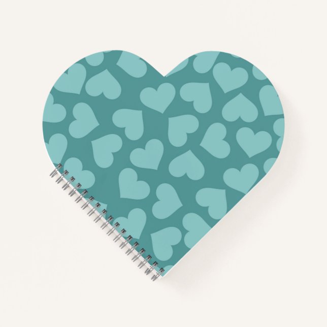 TEAL HEARTS NOTEBOOK (Front)