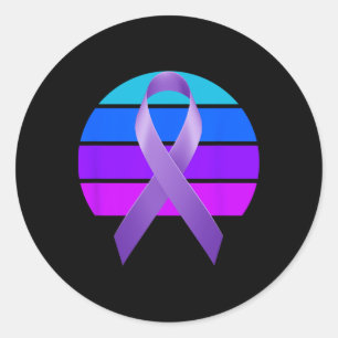 Teal Heimerheimer's Awareness Classic Round Sticker