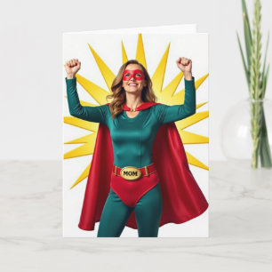 Teal Hero Mothers Day Card